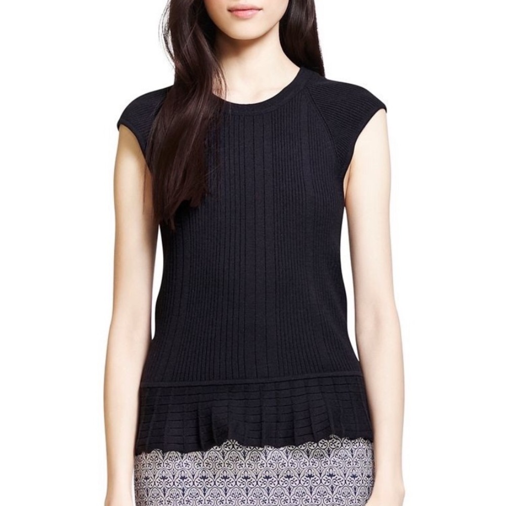 TORY BURCH margaret cashmere silk knit top